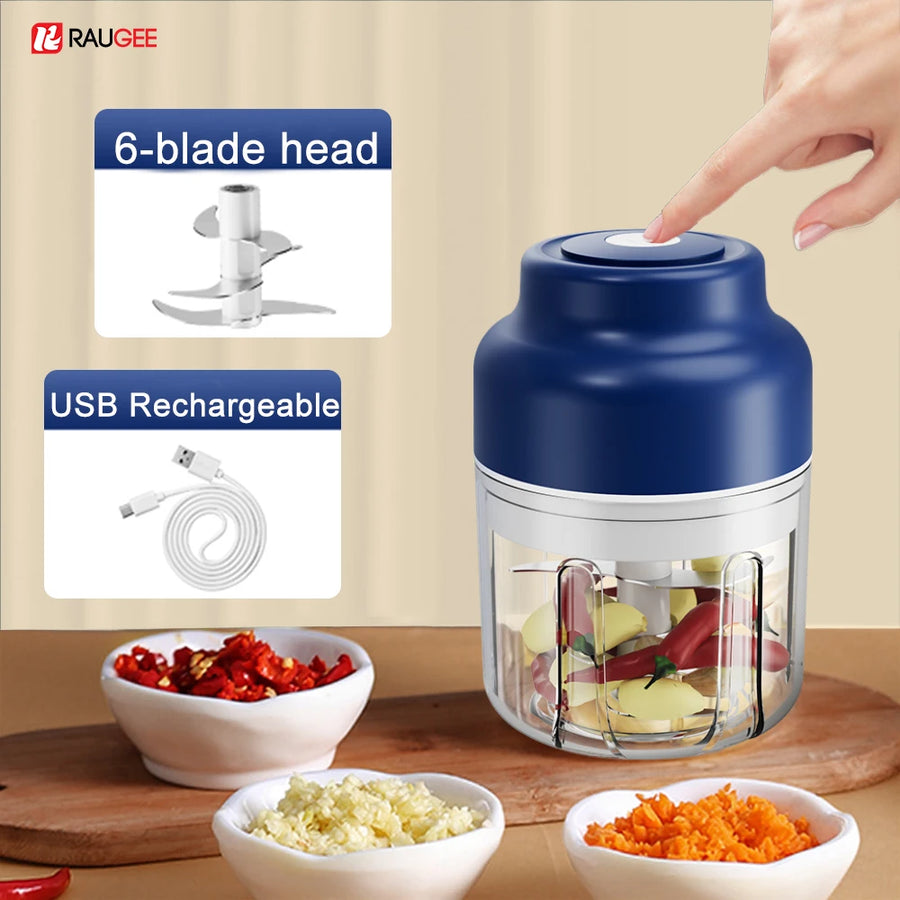 Zoravique Electric Food Chopper — 5-Second Prep, Chef-Level Results