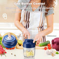 Zoravique Electric Food Chopper — 5-Second Prep, Chef-Level Results